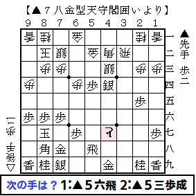 「誰も知らない次の一手」問題図13：『天守閣美濃との最大の違い』